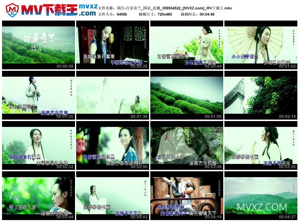 胡月-白芽奇兰_国语_民歌_MB504522